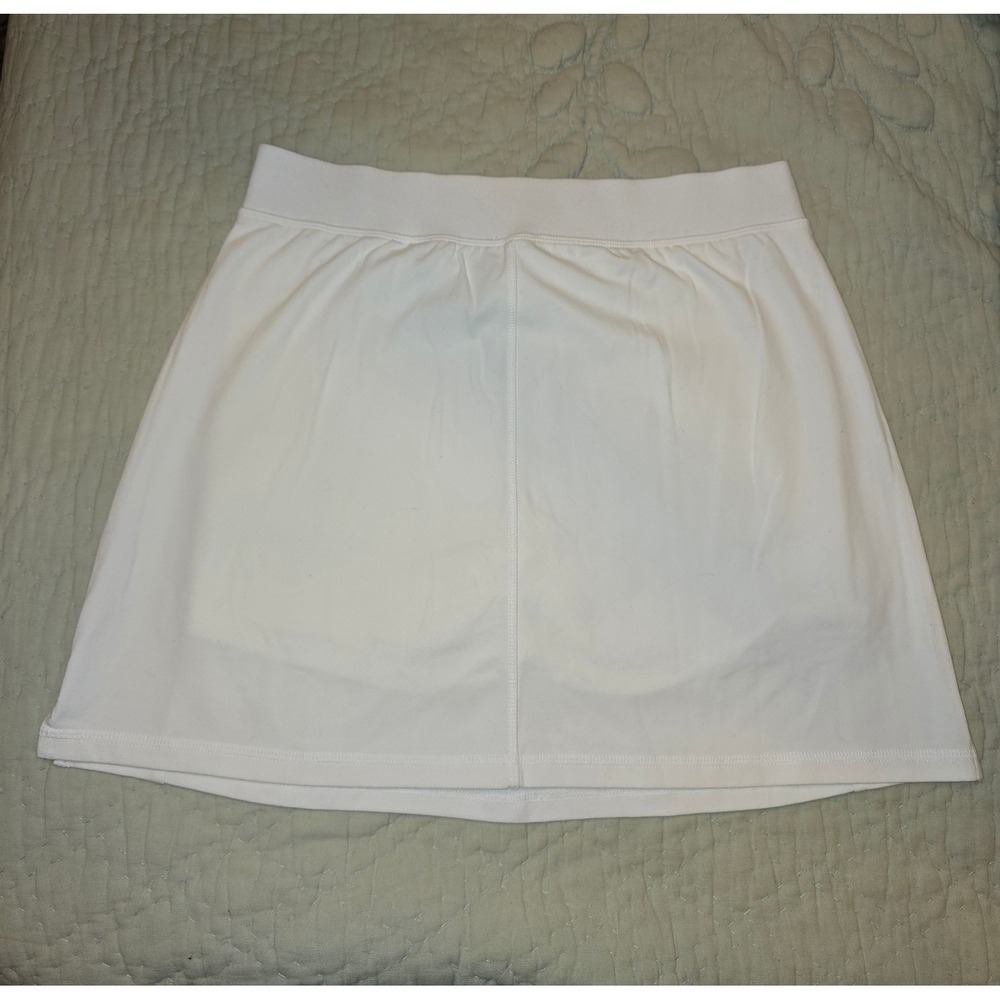 Talbots T by Talbots White Active Skort Size M NWT Zip Pockets Cotton Spandex